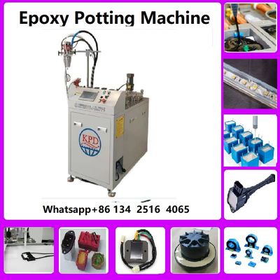 handmatig bedienen van de pedalen met de schakelaar ab componenten epoxy hars pu lijm pistool vulmachine dispensing
