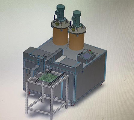 3 as 2K AB lijm twee componenten epoxy mixer dispenser voor relais en inductor potting en inkapseling
