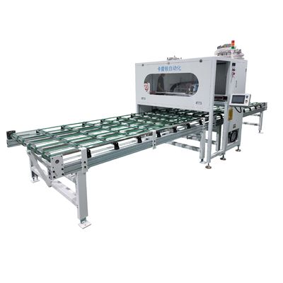 Tweecomponente kleefmachine voor aluminium en thermoplastische honingraat