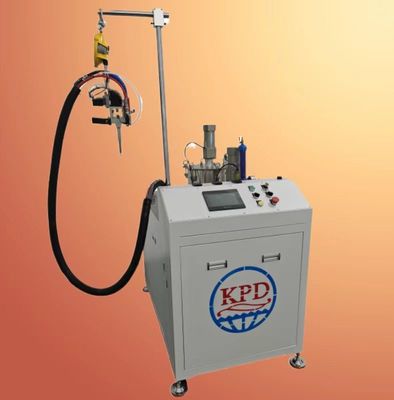 Afdichting en binding van V-filters met semi-automatische PU-doseringsmachine