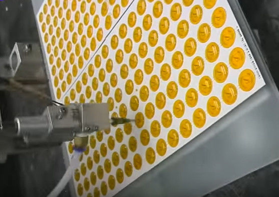 Doming Technology's twee-component epoxy dispenser voor stickers Video uitgaande-inspectie