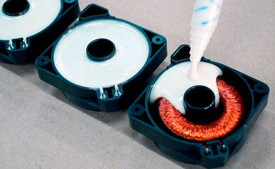 AB Tweecomponenthars dispenserende potmachine voor transformatoren en inductor spoelen