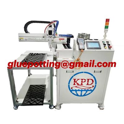 Epoxy PU Dispensing Machine 3D Sticker Epoxies Doming Machine Hoog efficiënte productielijn